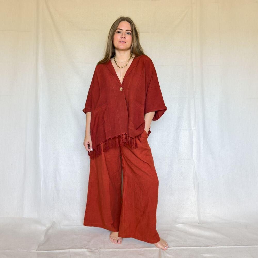 La lou rust tassel boho